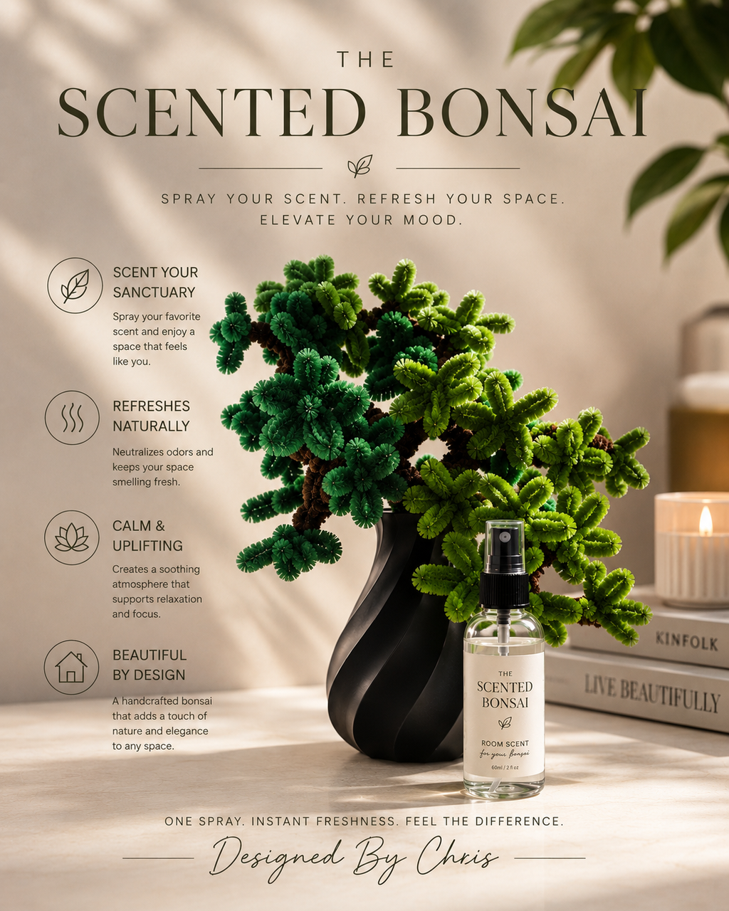 Scented Pipe Cleaner Bonsai