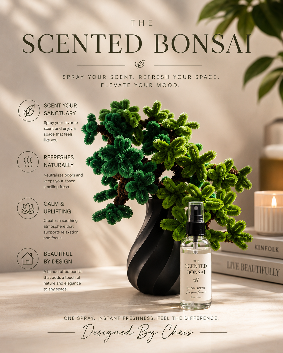 Scented Pipe Cleaner Bonsai